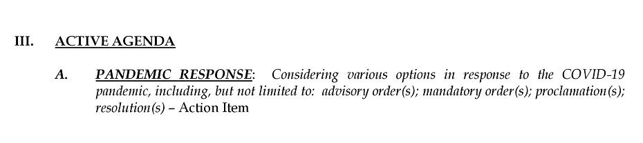 Lewiston City Council Special Agenda Item